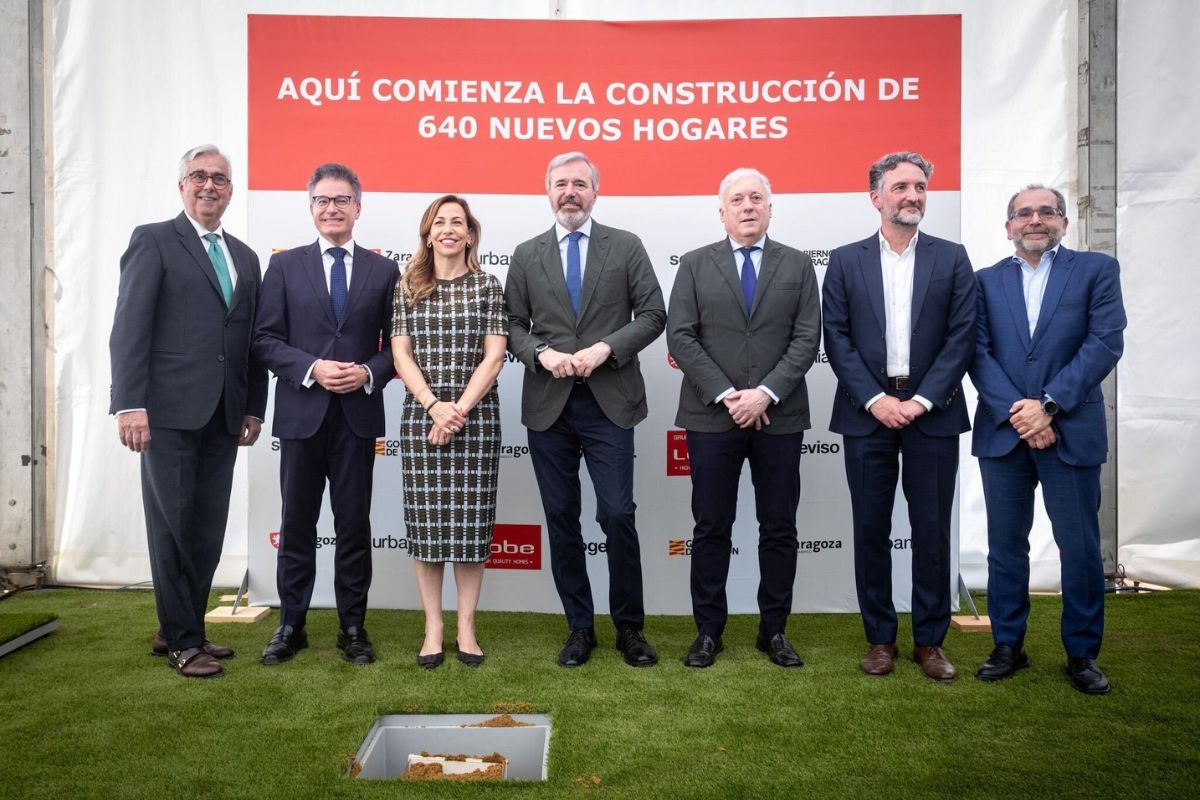 Primera piedra de 640 viviendas públicas en Zaragoza